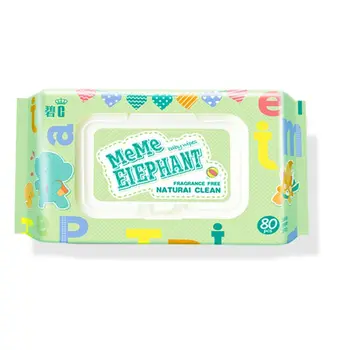 

2020 New Flushable Wet Wipes for Baby, Alcohol Free, Unscented,Flip-Top,80 Wipes per Pack
