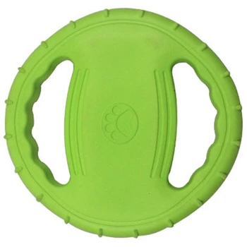 

1PC Dog Flying Disc Interactive Rubber Dog Toys Soft Floating Dog Catcher Toy for Pet Training & Chewing