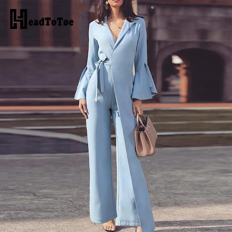 one piece flared jumpsuit
