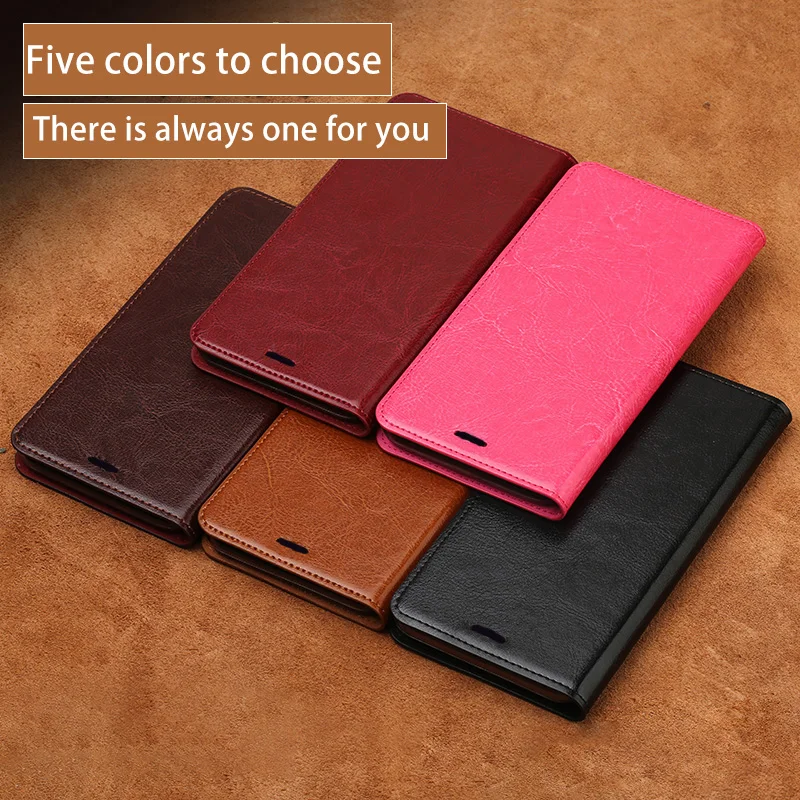 Wholesale Price ia4Dg Flip Phone Case For Xiaomi Redmi Note 5 5A 6 7 8 Pro note 3 4X 4 Case For redmi 4x 5 plus 6 6a 7 7a 8 8a Oil wax skin Cover