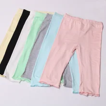 New Arrival Summer Girls Pants Calf-length Skinny Pants Girl Leggings Child Children Pants Kids Clothing 3T-8T