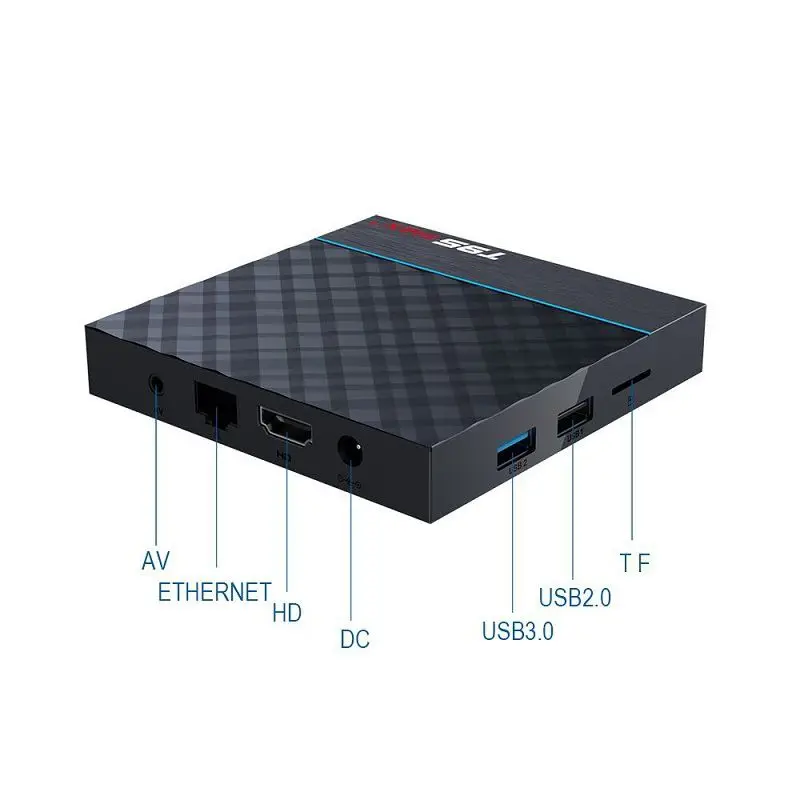 T95 Max Plus Amlogic S905X3 Smart tv Box Android 9,0 4 Гб ОЗУ 32 Гб 64 ПЗУ 2,4g 5g Wifi Bluetooth 4K Uhd верхняя коробка