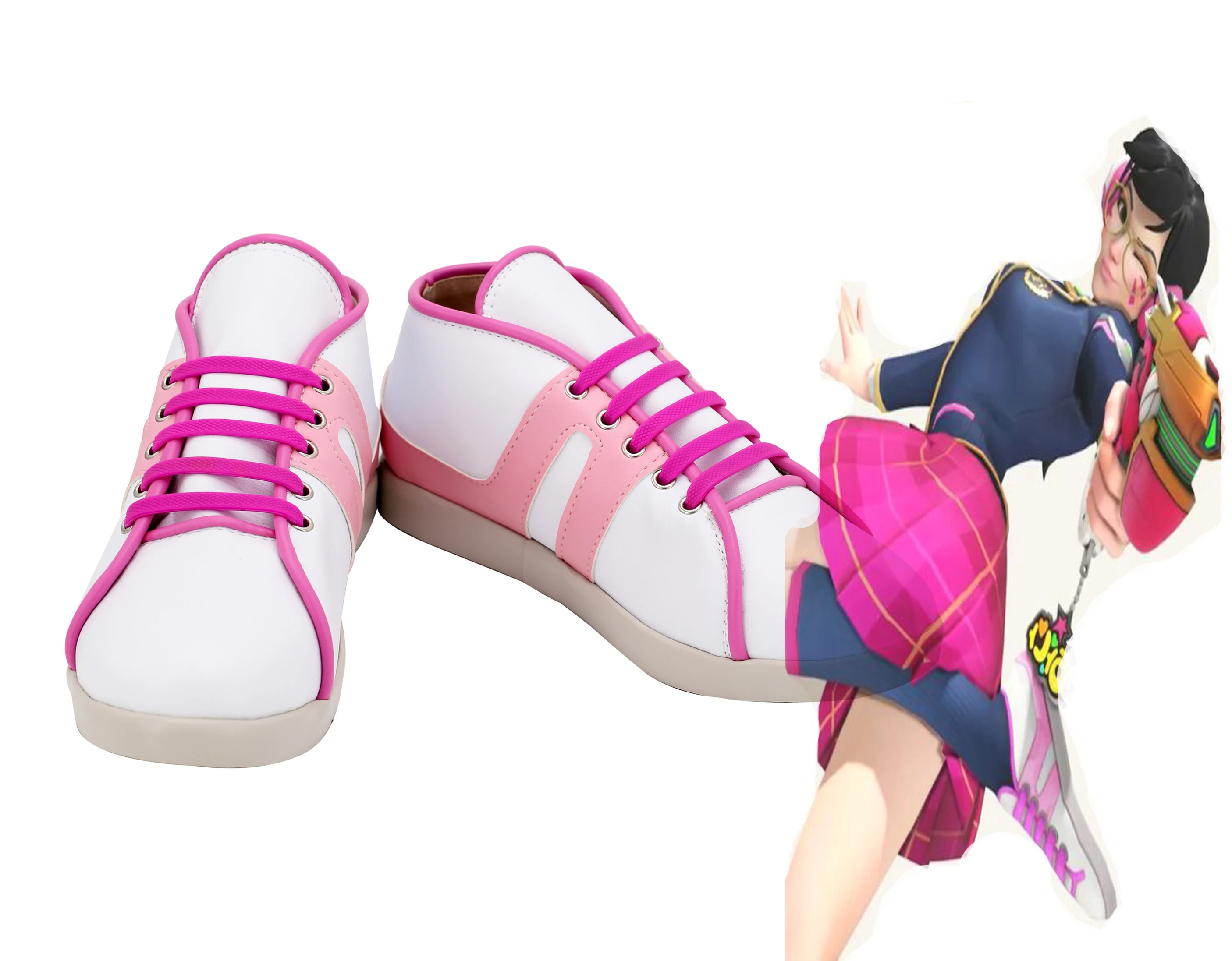 D. VA Dva Хана Сонг обувь школьная униформа для костюмированного представления Юбилейная кожа OW сапоги Хэллоуин карнавал для женщин девочек