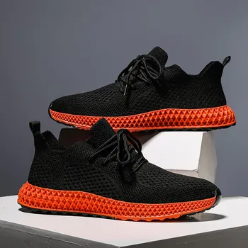 

Summer Male Lace-up Men Dad Sneakers Man Non Slip Sports Casual Shoes Mesh Tenis Sneakers Breathable Outdoor Walking Shoes