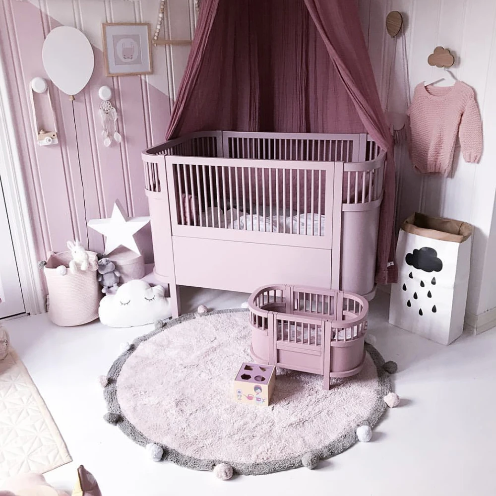 Nordic Baby Mat Floor Rug Cotton Baby Carpet Thick Round Games Activity