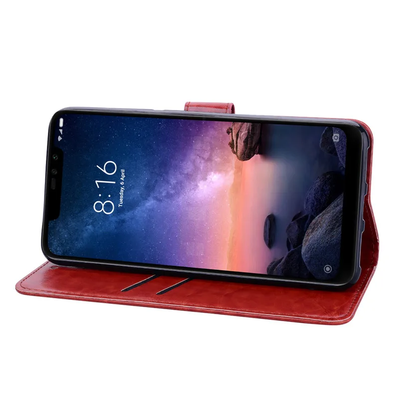 Чехол-книжка для Xiaomi Redmi Note 6 Pro, кожаный чехол-кошелек, чехол для Xiaomi Redmi Note 6 Pro, чехол для телефона, чехол