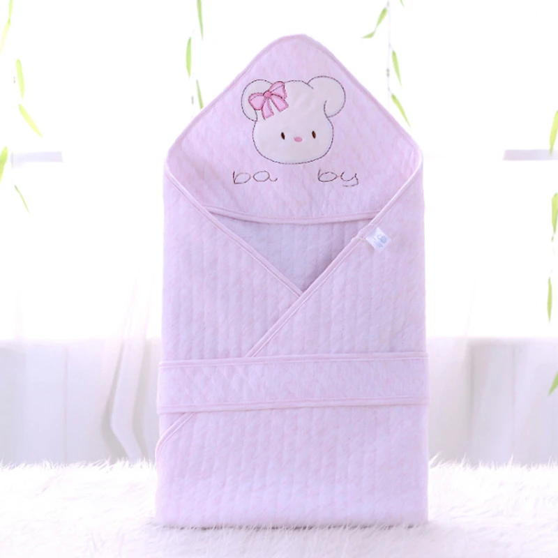 

90*90cm High Quality Baby Blanket Infant Bebe Thicken Cotton Swaddle Envelope Stroller Blanket Newborn Baby Bedding Blankets