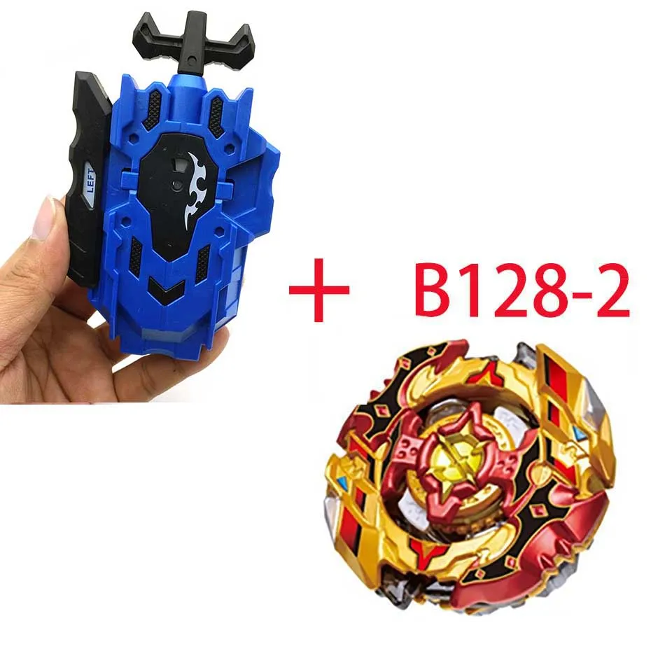 Волчок Beyblade BURST B-130 B-117 с пусковым устройством Bayblade Bay blade металл пластик Fusion 4D Подарочные игрушки для детей - Цвет: B128-2