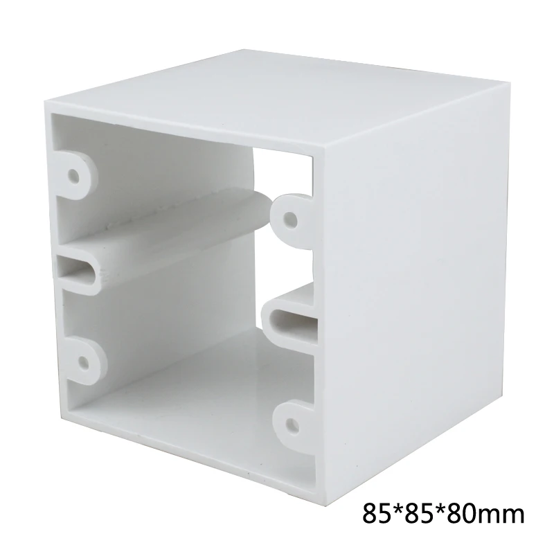 

5pcs White Heightening Thickening Deepening Bottom Box 86 Straight Insert Panel Concealed Wall Mount Switch Box