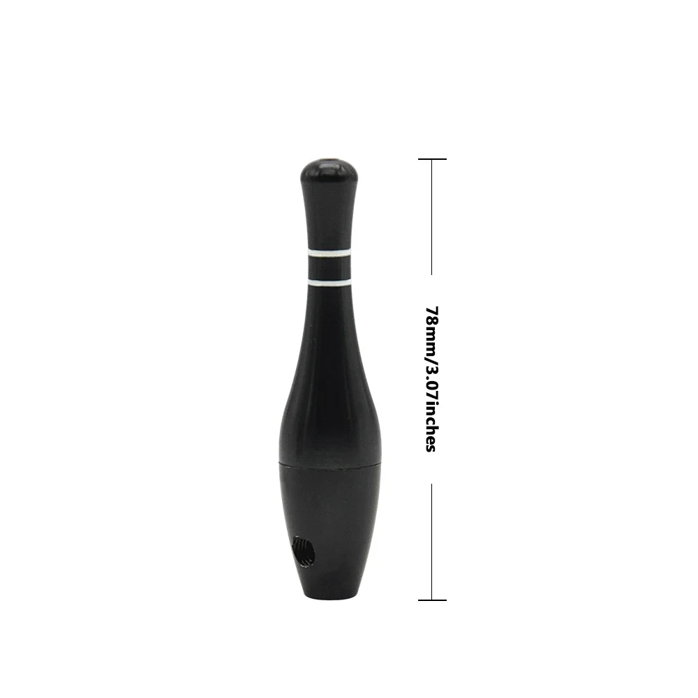 Bowling Style Metal Smoking Pipe Tobacco Pipe mini Smoking Accessories Aluminium Alloy Cigarette Holder Men's Gift