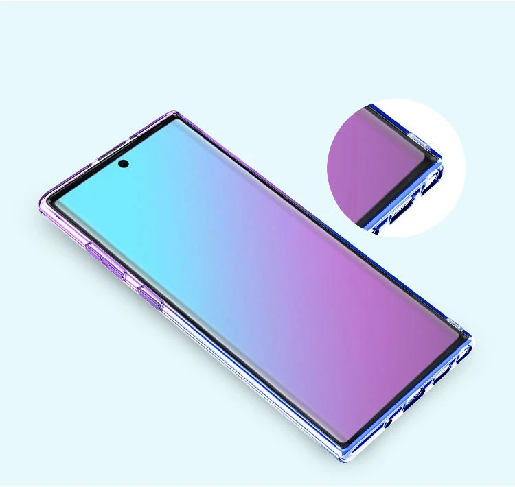 100 шт градиентный Мягкий ТПУ чехол для huawei P30 P20 Pro Lite mate 20 X Nova Y9 Honor 20i 8S 8X 8C ультра тонкий ударопрочный чехол