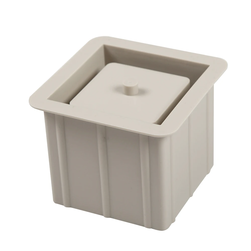 New Silicone Mold Square Concrete Fleshy Flower Pot Candlestick Mold Ceramic Clay Handmade 3D DIY Crafts Ceramic Mold