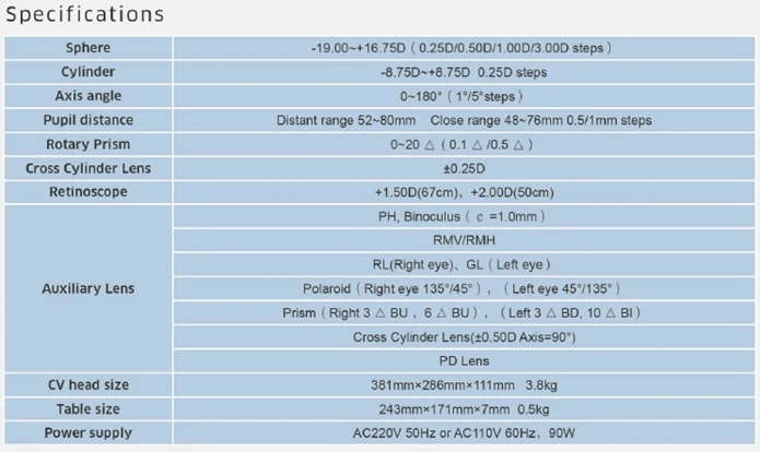 Оптометрическая Автоматическая головка Phoropter CV7600 | Bluetooth соединяется с планшетом | синхронизация сотовых карт и JCC | цифровой тестер зрения Phoroptor