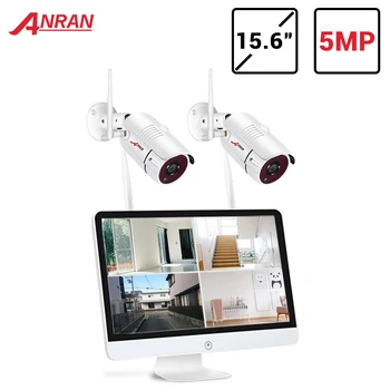 

ANRAN 5MP Wireless CCTV System 1920P NVR Waterproof Outdoor WIFI CCTV Camera System Video Surveillance Kit Night Vision IP66