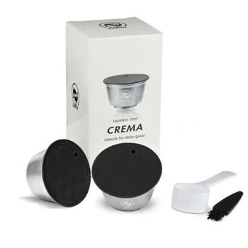 

4Pc Reusable Coffee Capsules Spoon Brush Kit For Dolce Gusto Stainless Steel Coffee Milk Filter 20ml Nescafe Dolce Gusto Capsula