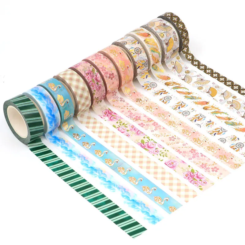 Pegatinas bricolaje cinta de enmascarar conformada washi Tape sueño banda aglomerante papel 