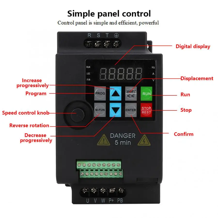 2.2kw 380V 3-фазовый Вход& Выход мини универсальный двигатель SKI780 частотно-регулируемым приводом преобразователь частоты