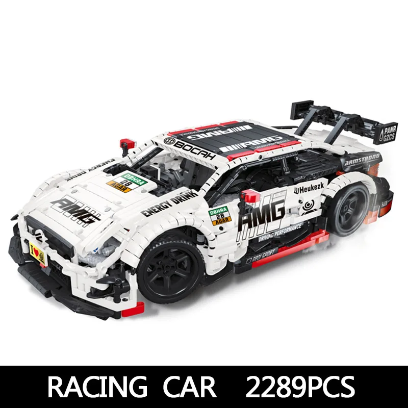Technic автомобильные игрушки с пультом дистанционного управления Benzs MOC 6687, комплект модели, строительные блоки, кирпичи, совместимые с AMG C63, игрушки для детей, подарок