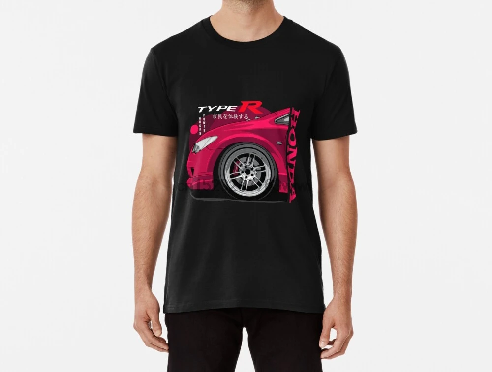 Для мужчин Funy футболка Civic Тип R tshirs женщин (4)|Футболки| |