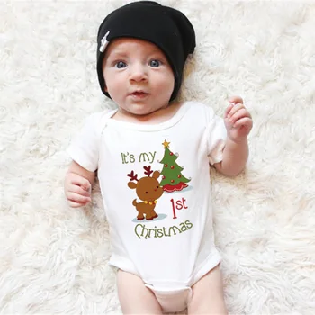 

Laleben Toddler Infant Clothes Baby Girl Boy Cartoon O-neck Jumpsuit 0-24M Short Sleeve Cotton Unisex Baby Bodysuits