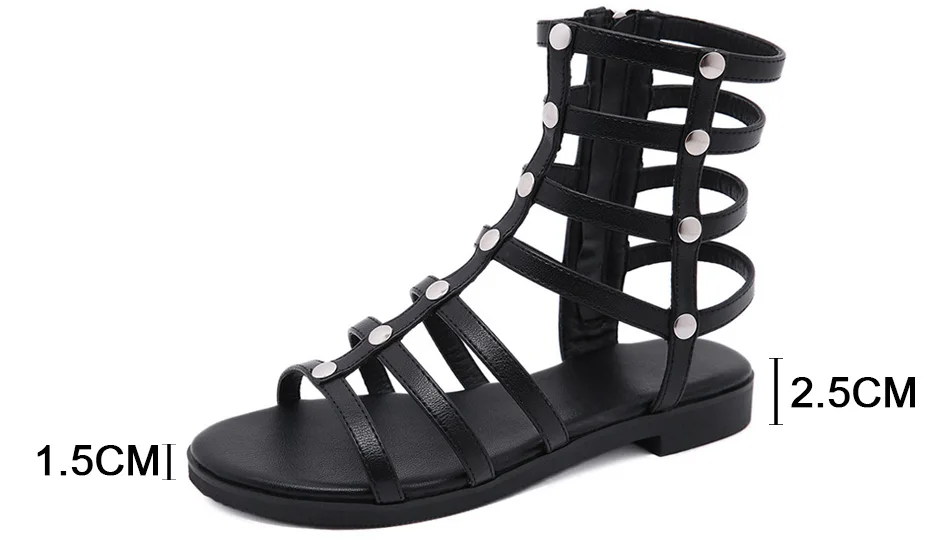 Mid-calf Casual Women Gladiator Sandals 