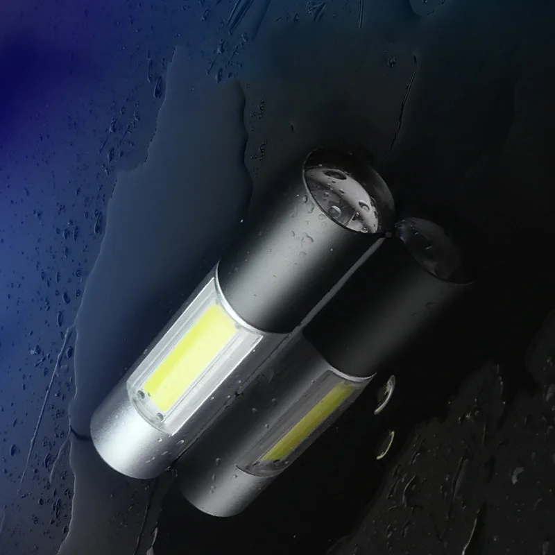 XANES XPE Lamp Beads Tactical Flashlight USB Zoomable Double Light Source Torch Light Waterproof Outdoor Hunting Emergency Lamp - Испускаемый цвет: Black
