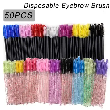 

50Pcs Disposable Eyelash Applicator Mascara Wands Curler Brush Eyebrow Spoolers Eye Lashes Makeup Brushes Eyelash Extension Tool