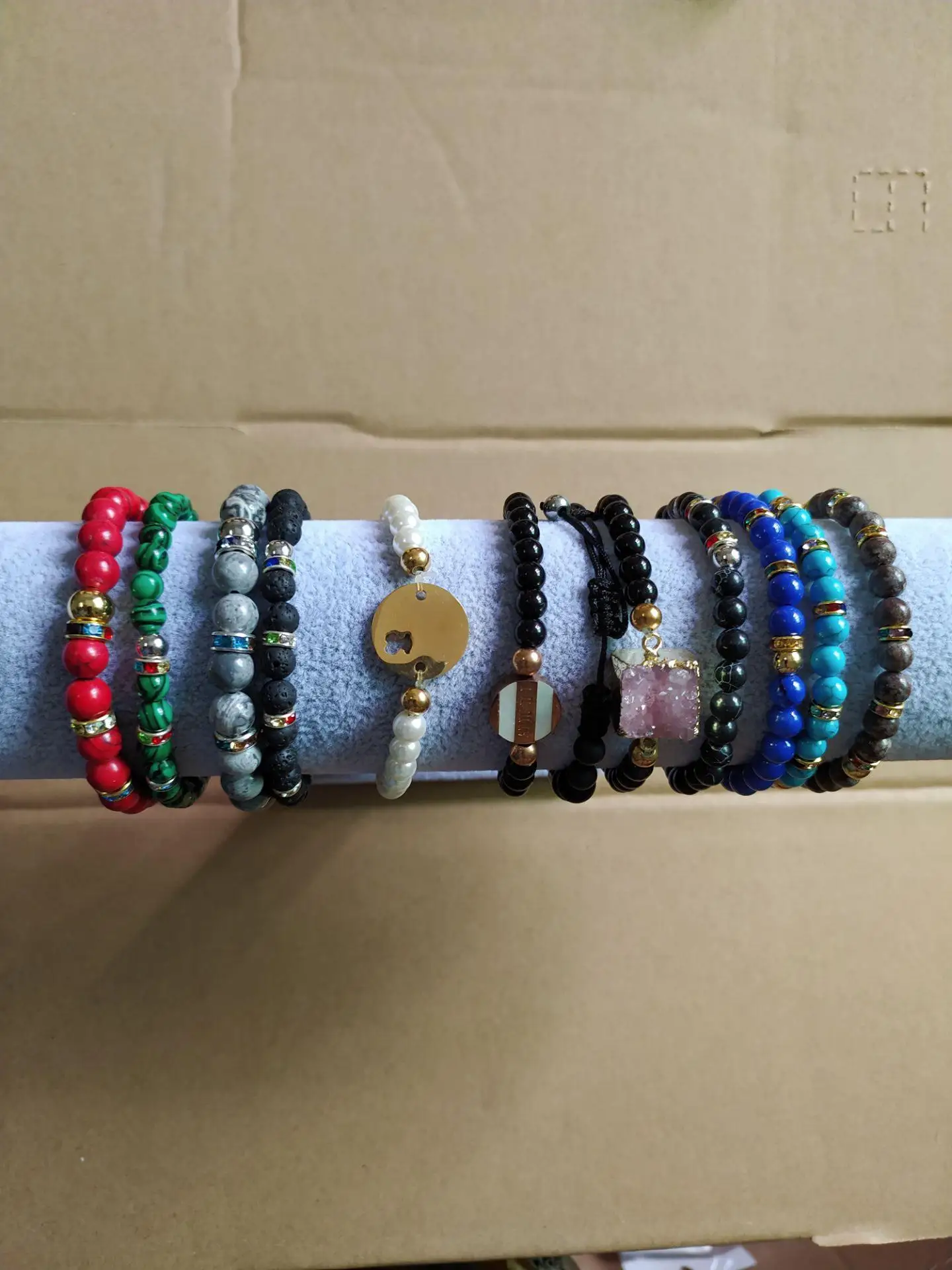 

Бесплатная доставка, аксессуары из нержавеющей стали, браслет из бисера 20 шт./лот