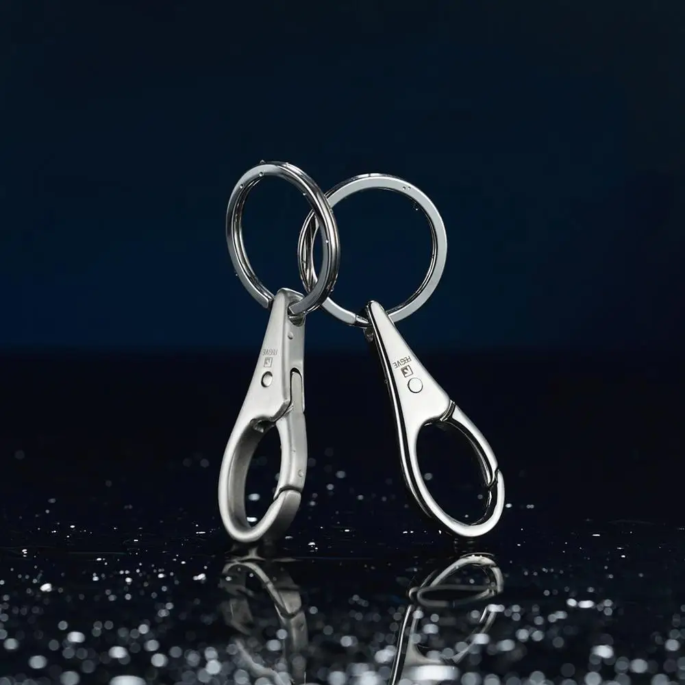304 Stainless Steel Waterdrop Shape Men Woman Keychain Simplicity Car Key Chain Key Ring Holder Bag Charm Pendant Trinket Gift