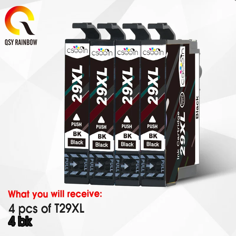 Сменные чернильные картриджи bk T2991 T2991XL 29XL 4 шт. для Epson T2994 T 2991 29 XL чернильный