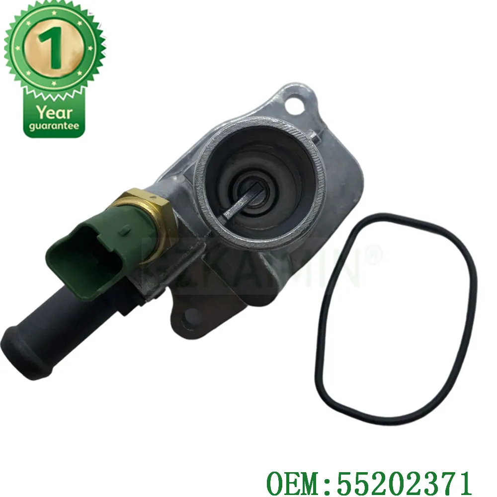 

Coolant Thermostat For FIAT LANCIA CHRYSLER FORD 500 Panda Ypsilon OEM 55202371 0055202371 1535448 9S518575AA 1535448 862029388