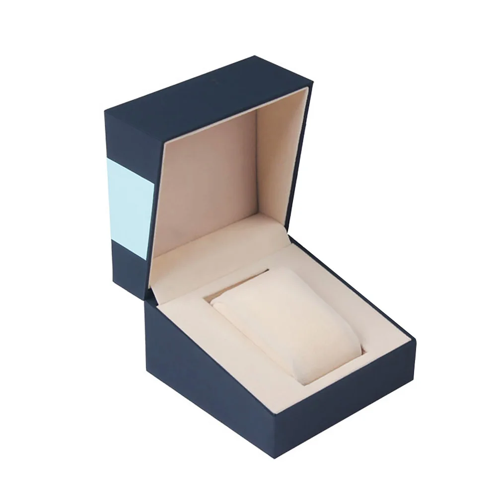 

With Lid Storage Flannelette Home Decoration Display Table Holder Jewelry Organizer Watch Box Gift Case Single Slot Square