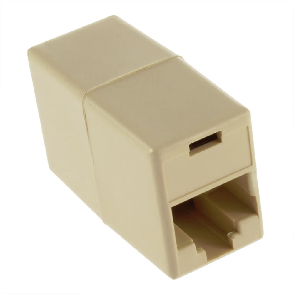 1Pcs RJ45 for CAT5 Ethernet Cable LAN Port 1 to 2 Socket Splitter Connector Adapter Hot 3