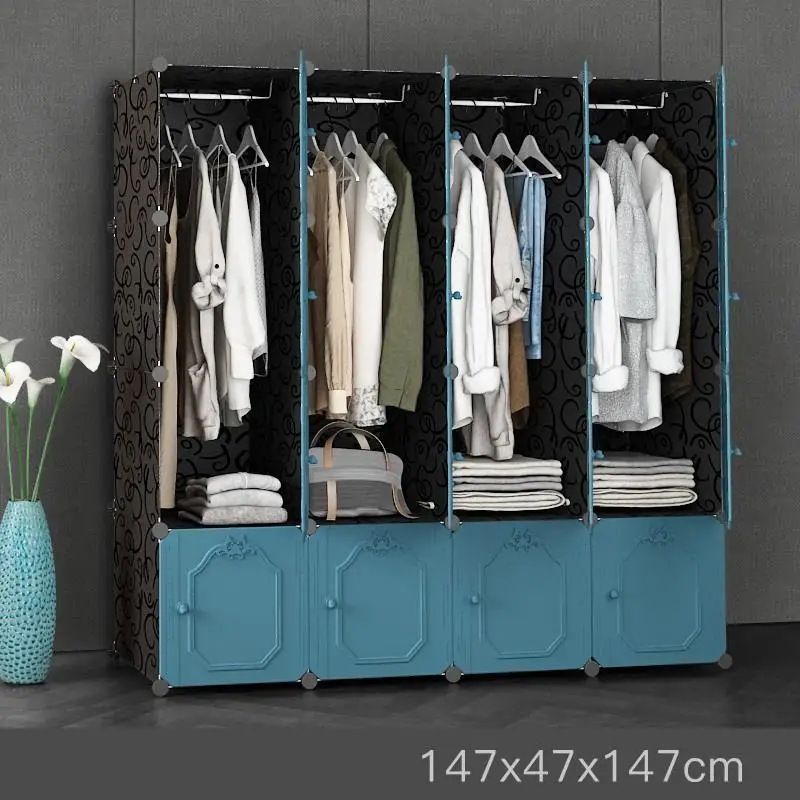 Каса Penderie Meble Armoire Chambre Armazenamento Armario Tela шкаф Mueble De Dormitorio шкаф мебель для спальни шкаф - Цвет: MODEL P