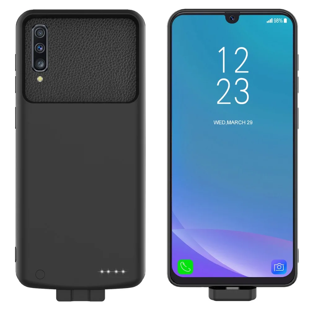 

7000mah For Samsung Galaxy A50 Battery Case 2 in 1 Magnetic Soft TPU Cover+7000mAh Powerbank Charger Case For Samsung A50 Case