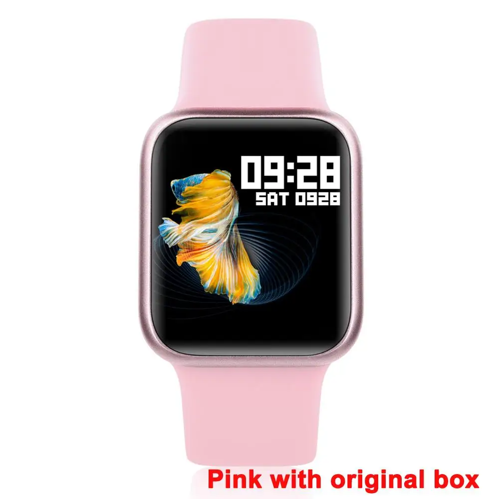 silica pink P90 Смарт-часы для мужчин полный сенсорный экран фитнес-трекер для измерения сердечного ритма IP68 Водонепроницаемый Smartwatch для женщин Smartwatch VS B57 P68 P80 - Цвет: silica pink