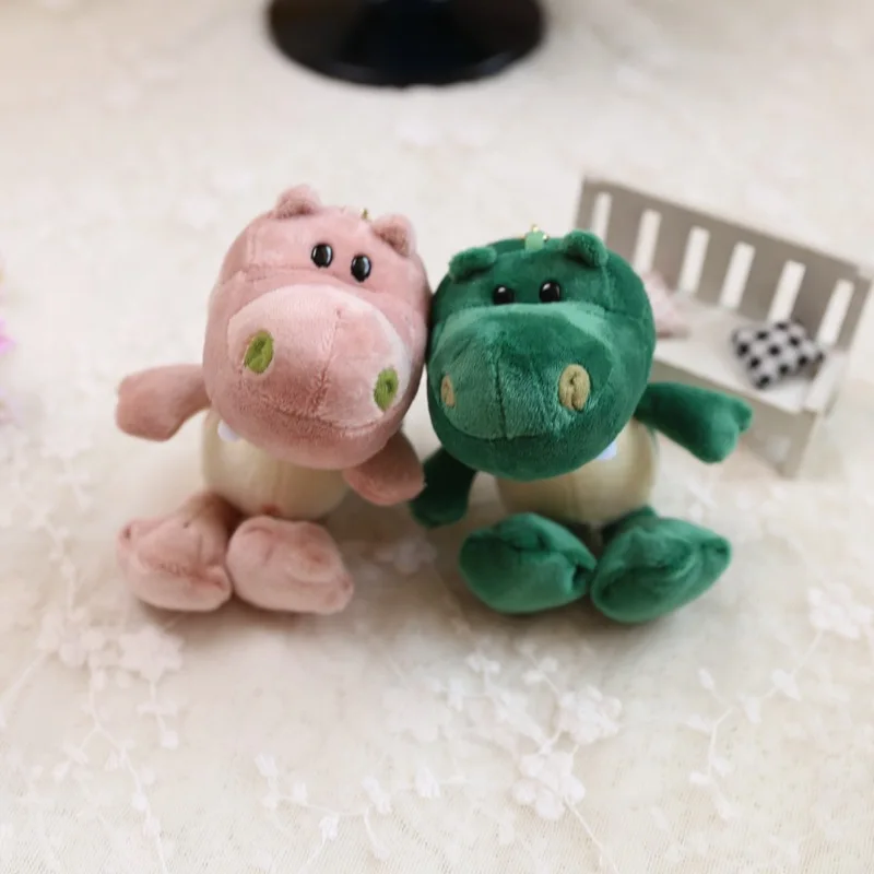 4 цвета динозавр плюшевые игрушки для брелка, плюшевые мягкие животные брелок игрушка, маленькие кулоны-куклы, подарок на свадьбу, плюшевые игрушки