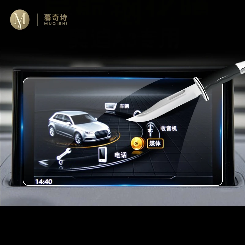 Для Audi A3 S3 RS3 RS5 RS6 RS7 8V Автомобильная GPS-навигационная пленка с ЖК-экраном для
