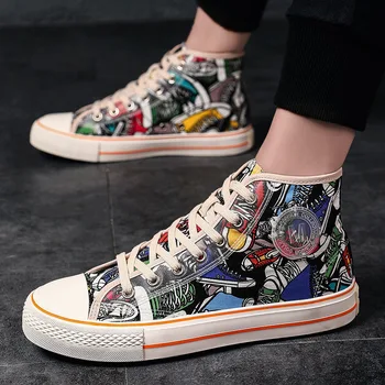 

Hip-hop Camouflage Cloth Shoe Male Spring Teenagers New Pattern Ventilation Joker Leisure Time Shoes Male Korean Trend Plate