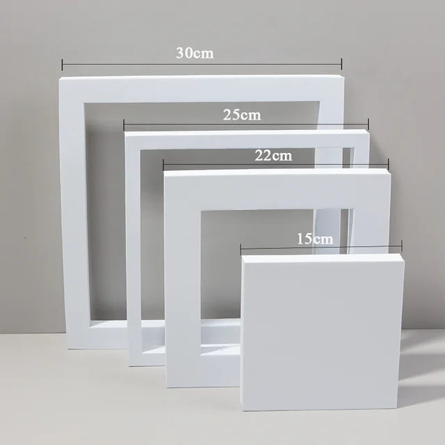Photo Studio Photography Accessories White 3D Cube Shoot Background Ornaments Jewelry Cosmetics Shoot Posing Props Fotografia 30 x 30 cm Set No.3