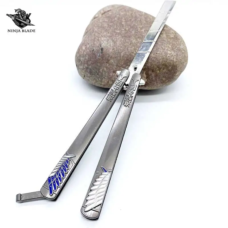 Dull Butterfly Knife Balisong Trainer – Winged Edge Butterfly