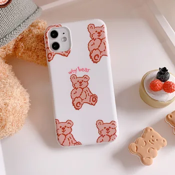 

2020 Fashion Cute Cartoon Why Bear Case For iPhone 11 11PROMAX 11PRO 7 8 7Plus 8Plus X XS XSMAX XR High Quality Soft Case