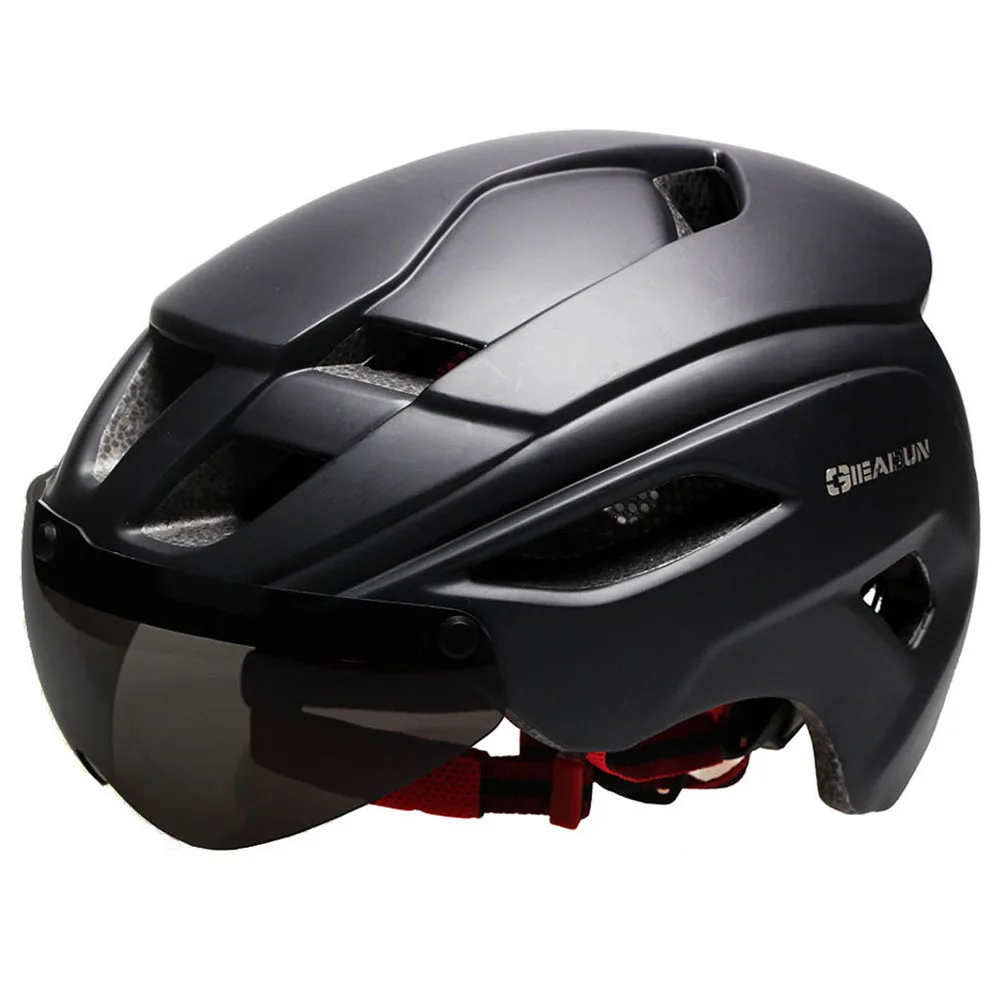 Велосипедные шлемы матовый черный мужской женский велосипедный шлем горный шоссейный велосипед цельно формованные велосипедные шлемы линзы