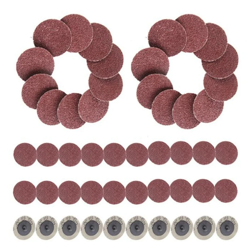 

50Pc36 Mesh Sand Disc Set Nylon Buckle Sand Disc Lock Rotary Sand Disc Lock