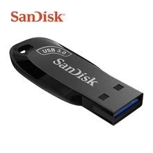 Aliexpress - SanDisk USB 3.0 100% Original CZ410 Flash Disk Mini PenDrive 32GB 64GB 128GB 256GB Memory Stick Black Key Pendrive With Lanyard