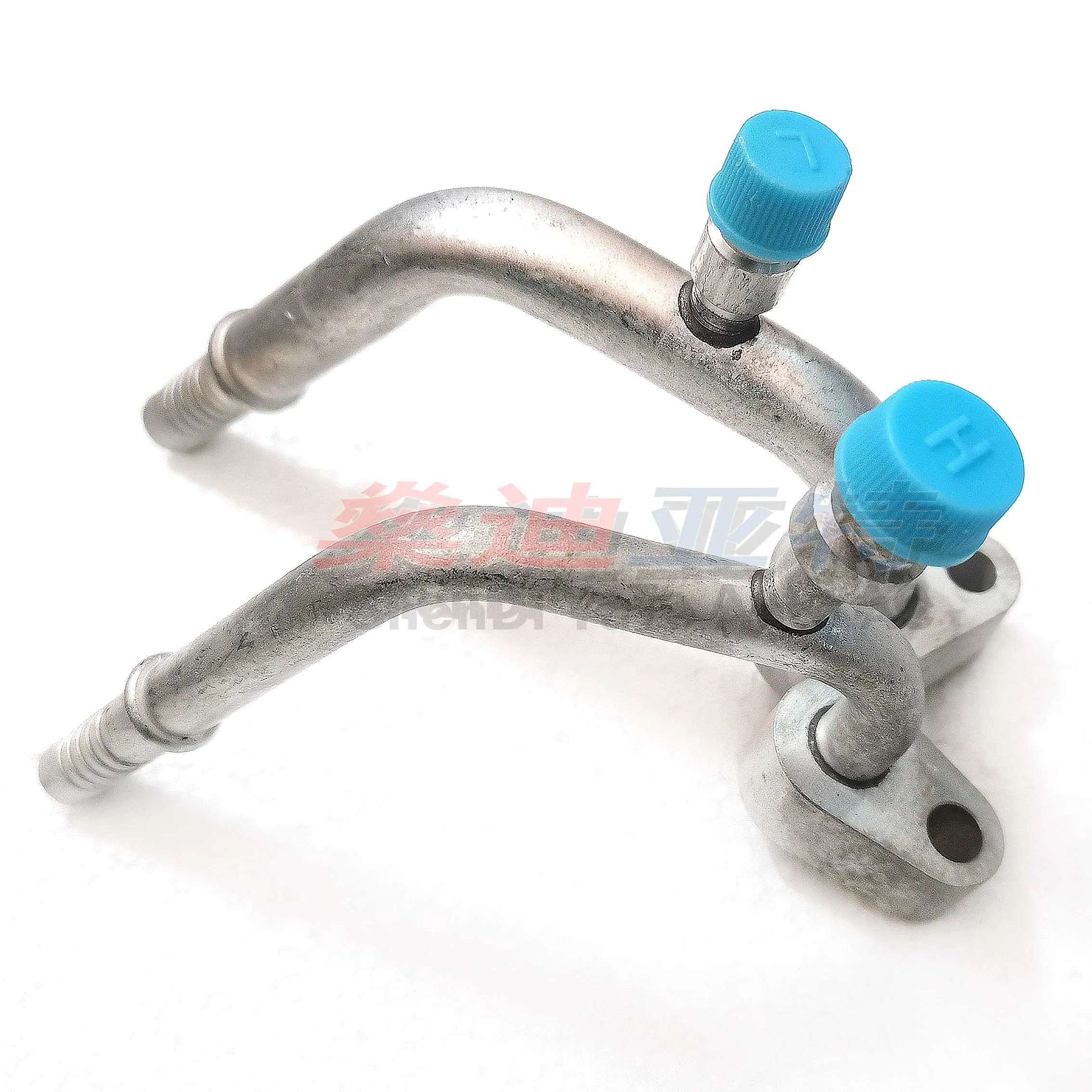 2PCS Automotive Air Conditioning Compressor High And Low Pressure Plate Pipe Joint AC Hose Aluminum Fittings For 706 Repair