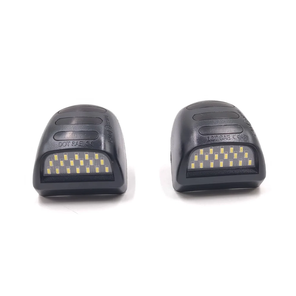 2 шт. красно-белые светодиодные лампы для подсветки автомобильного номерного