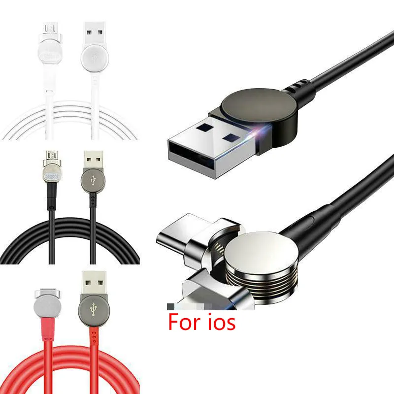 1 м Магнитный Тип USB C Зарядное устройство для передачи данных кабель светодиодный