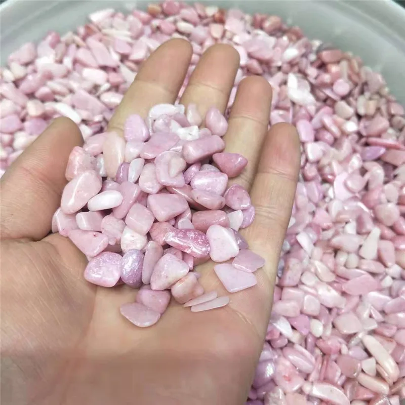 100 г опт натуральный сырой розовый опал, кварц минеральный гравий хрустальный камень для декора