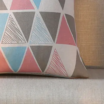 

45x45cm Home Soft Decoration Brief Style Wind Linen Pillow Cover Home Bed Warm Waist Pillowcase Home Textile